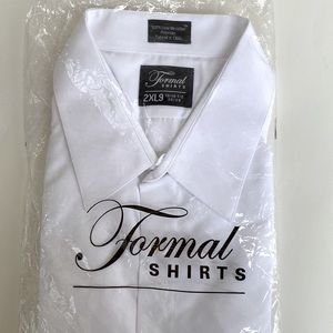 Brand new 2XL-9 Formal shirts white tuxedo shirt